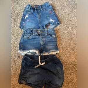 Girls Toddler Jean Shorts Lot 4T